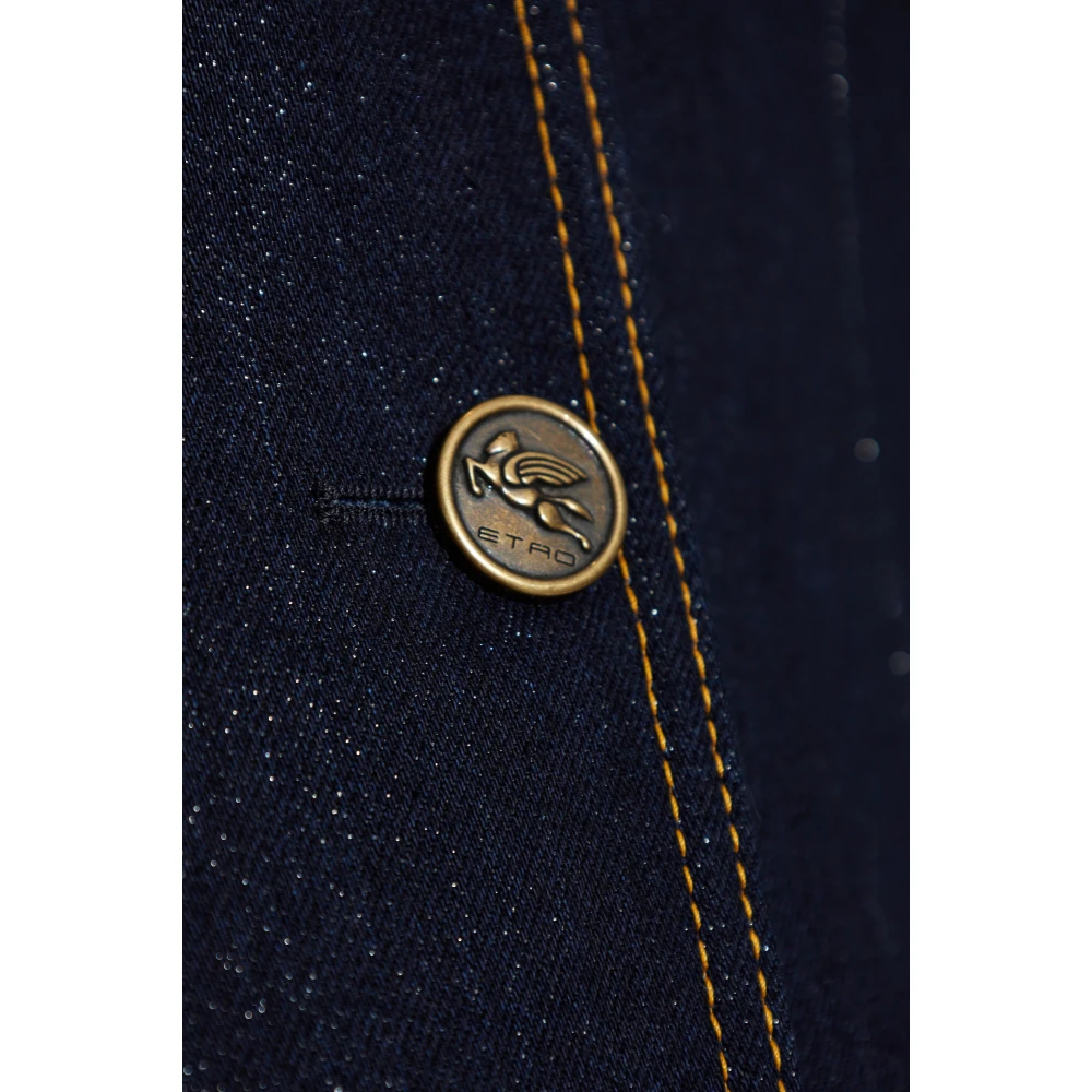 ETRO Loszittende denim blazer Blue Dames