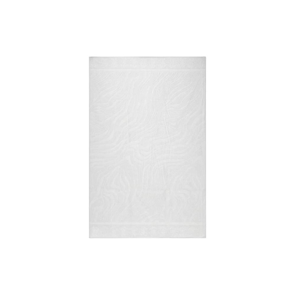 Roberto Cavalli Animalier Jacquard Katoenen Handdoek White Unisex
