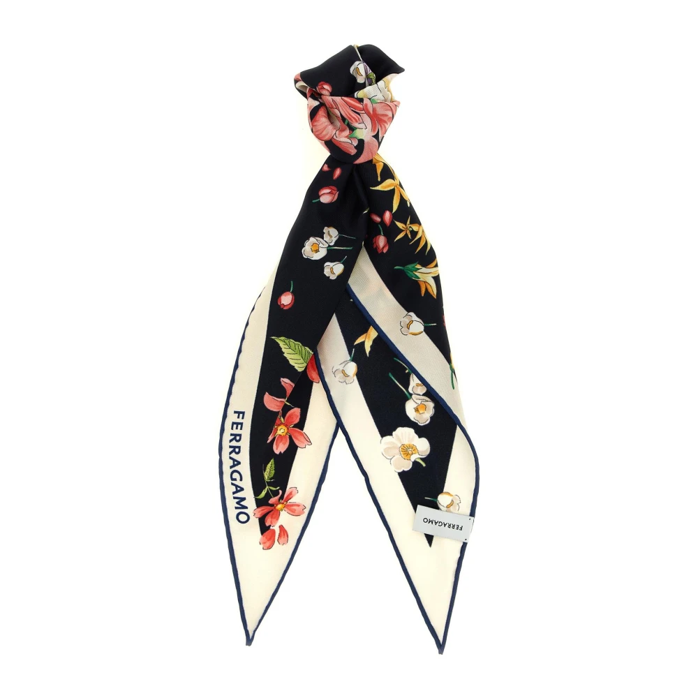Ferragamo Donna Multicolore Foulard A Rombo Stampa Primavera - Immagine 2