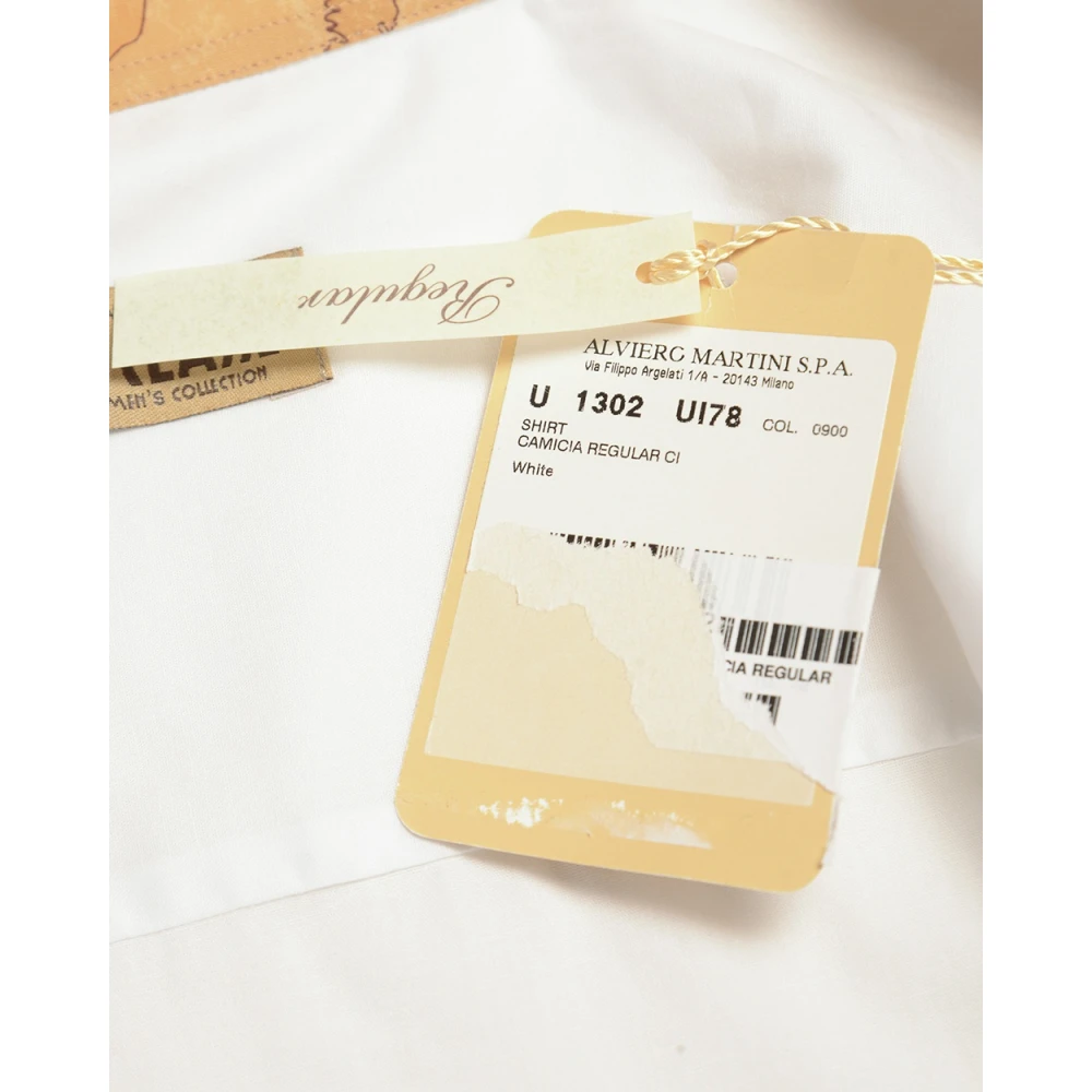 Alviero Martini 1a Classe Casual Katoenen Overhemd White Heren