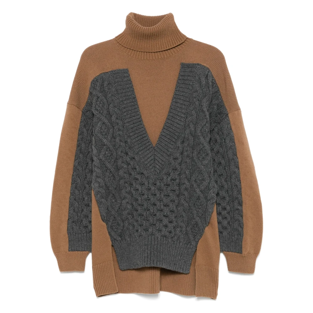 Stella Mccartney Oversized Sweater Brown Dames