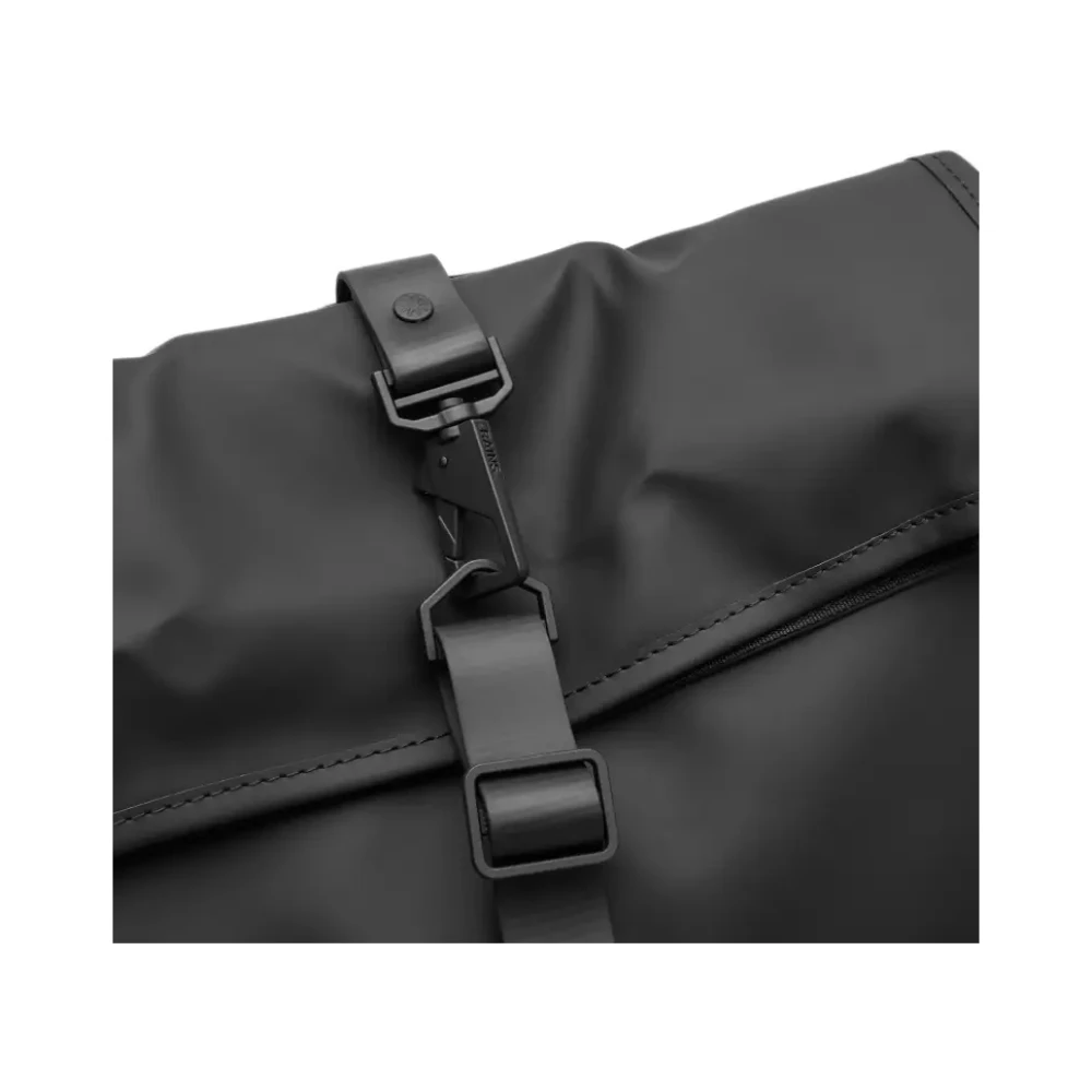 Rains Waterdichte Rolltop Rugzak met Laptopvak Black Dames