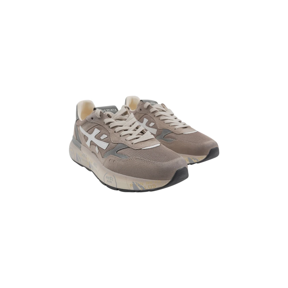 Premiata Men's Brown Sneakers, 8 Uk, Mick Flat Shoe
