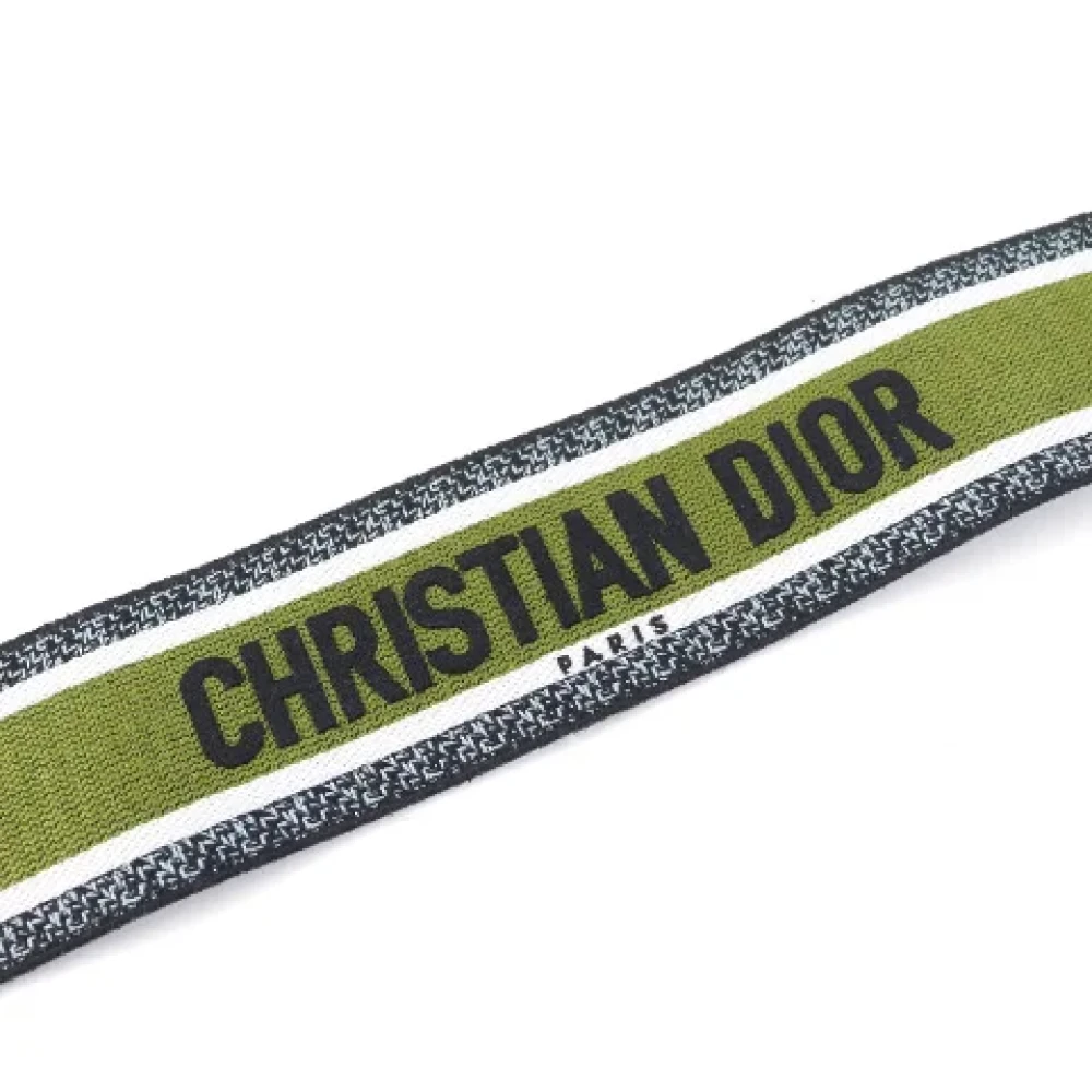 Dior Vintage Pre-owned Canvas home-office Green Dames