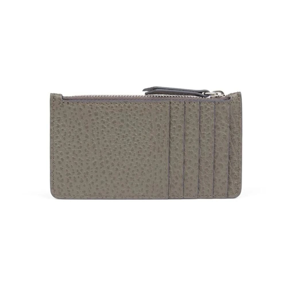 Maison Margiela Grijze Tassen met Korrelige Textuur en Rits Gray Heren