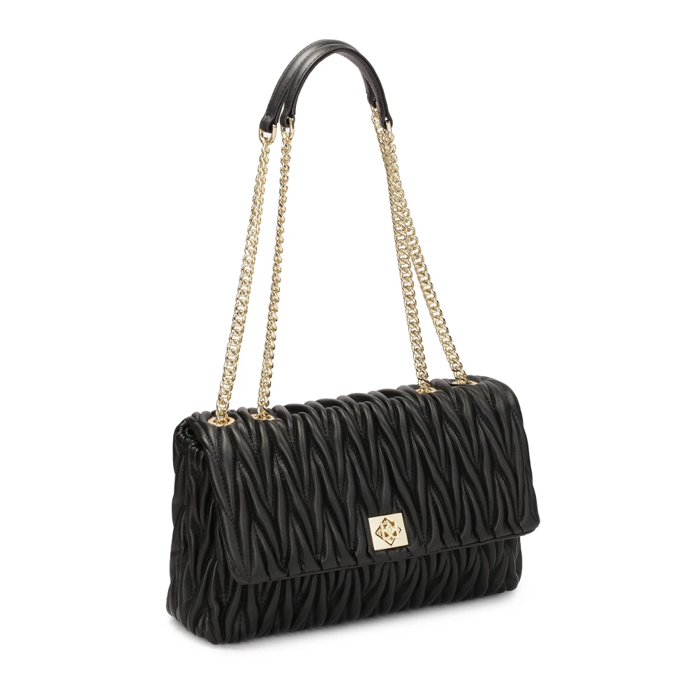 Kazar Gewatteerde zwarte kettinghandtas Black Dames
