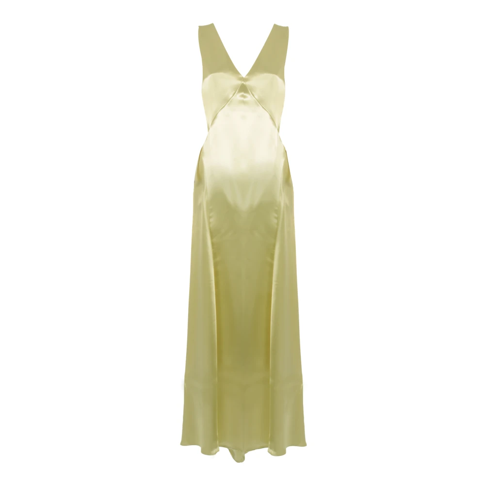 Philosophy di Lorenzo Serafini Gele Abito Jurk Yellow Dames