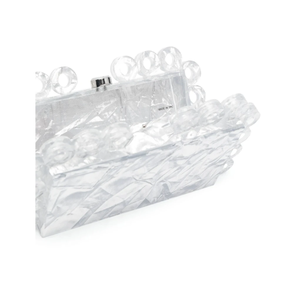 Cult Gaia Kristalversierde Clutch Tas Gray Dames