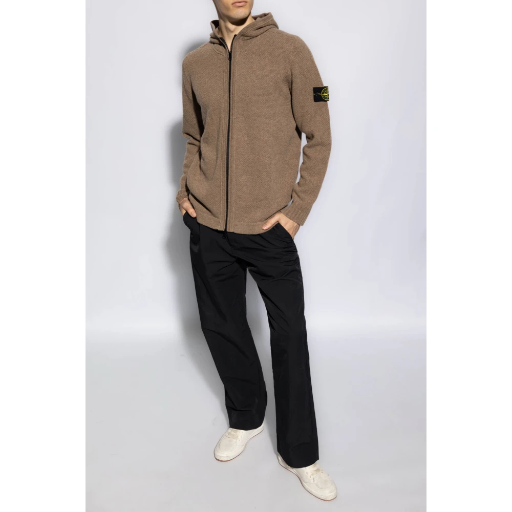 Stone Island Wollen vest Brown Heren