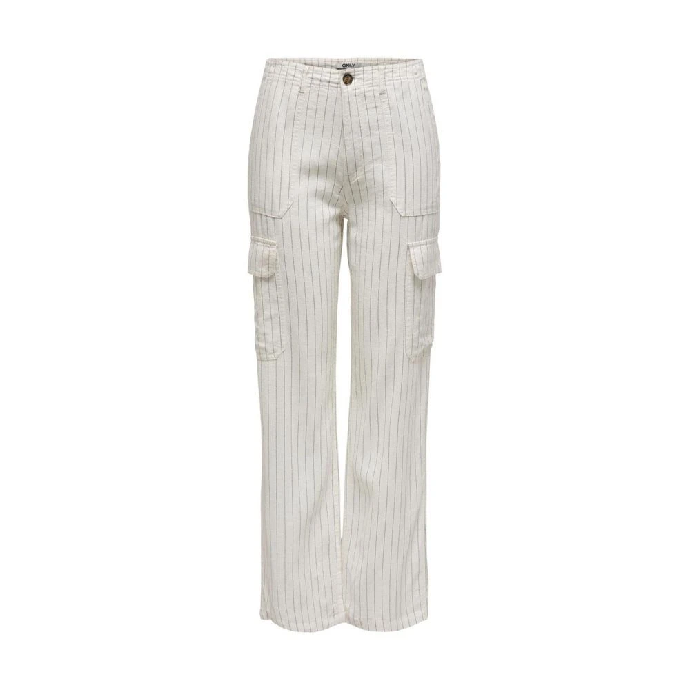 Only Linnen Jeans & Broek Collectie White Dames