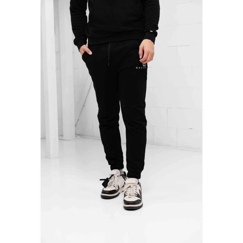 Cruyff Heren Trainingspak Zwart Wit Black Heren