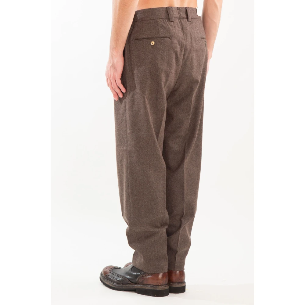 Briglia Wollen broek in Portofino-stijl Brown Heren