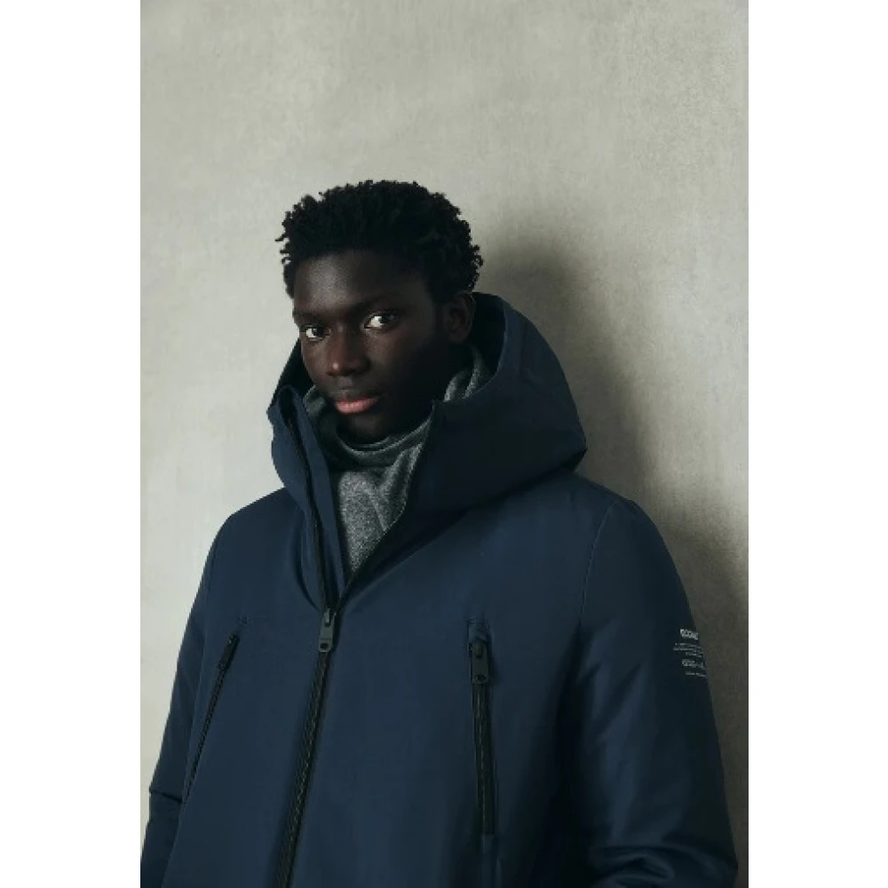 Ecoalf Livorno Upcycled Ocean Coat Blue Heren