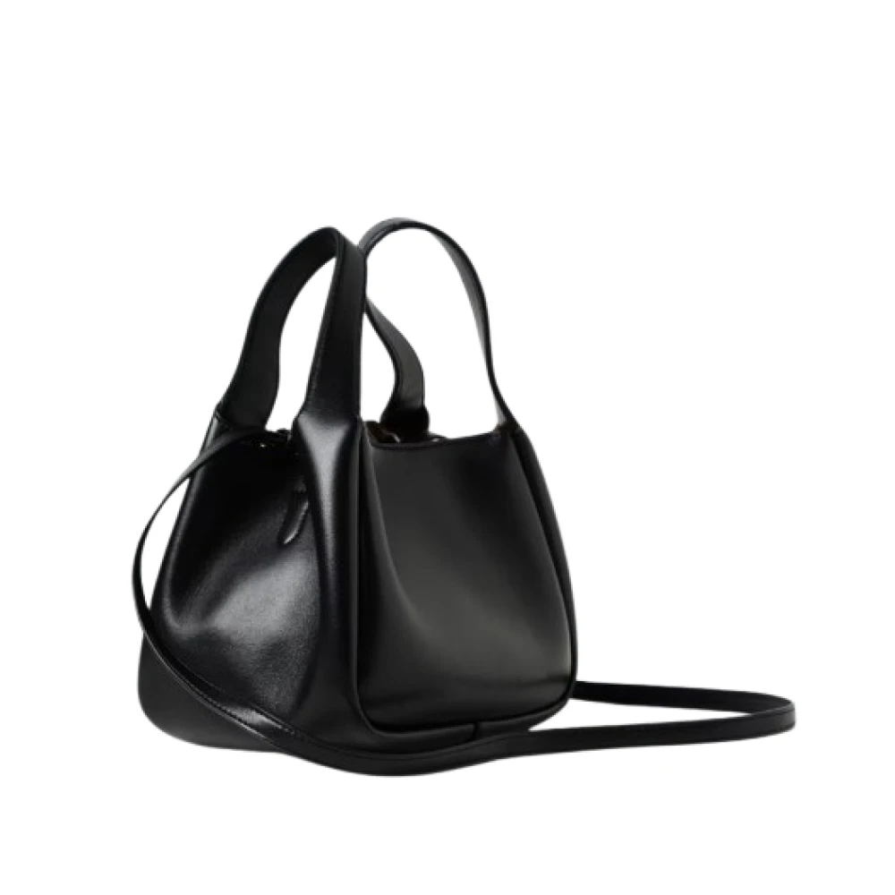 Stella Mccartney Geperforeerde Logo Crossbody Schoudertas Black Dames