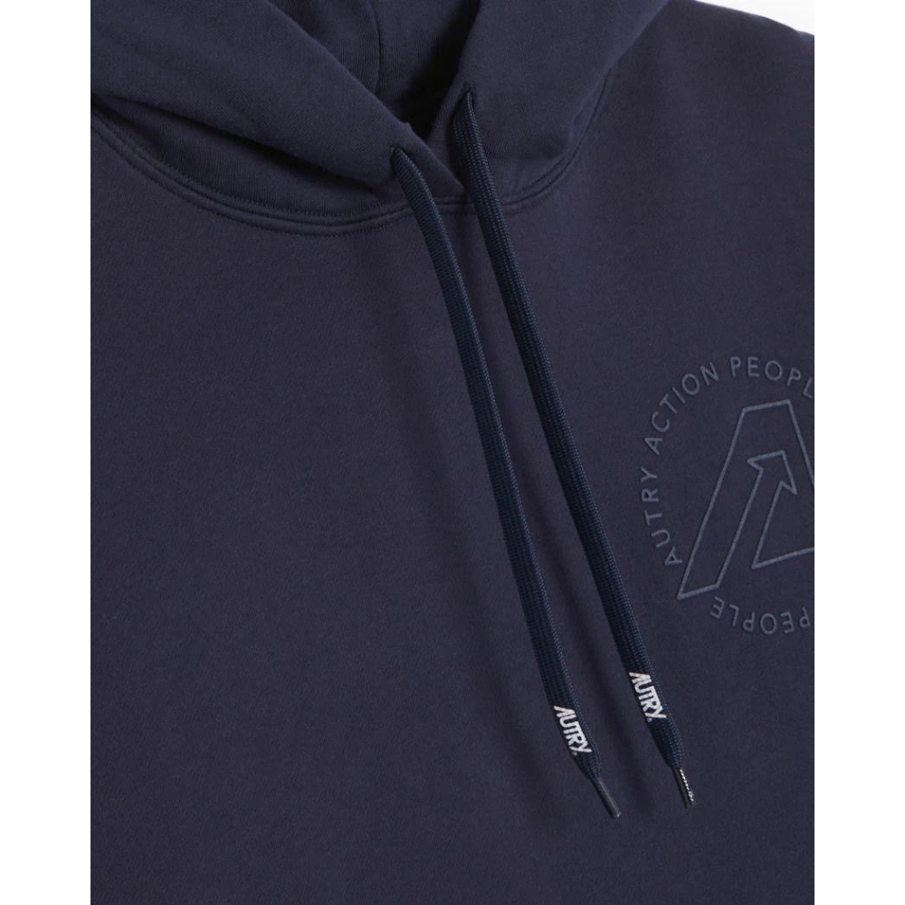 Autry Stijlvolle Hoodie Blue Heren