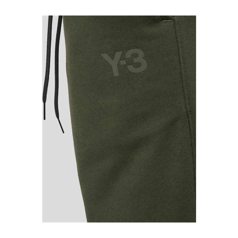 Y-3 Terry Cuffed Joggers van katoen Green Heren