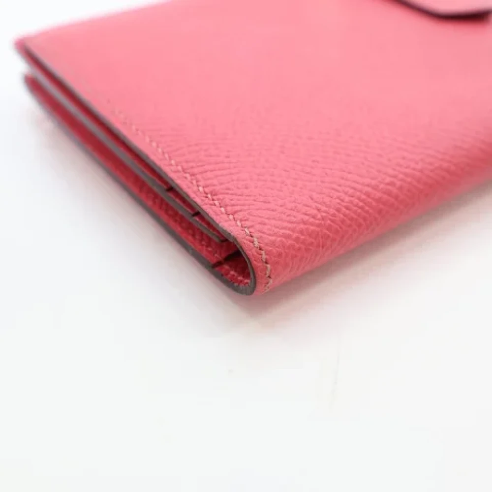Hermès Vintage Pre-owned Leather wallets Pink Dames