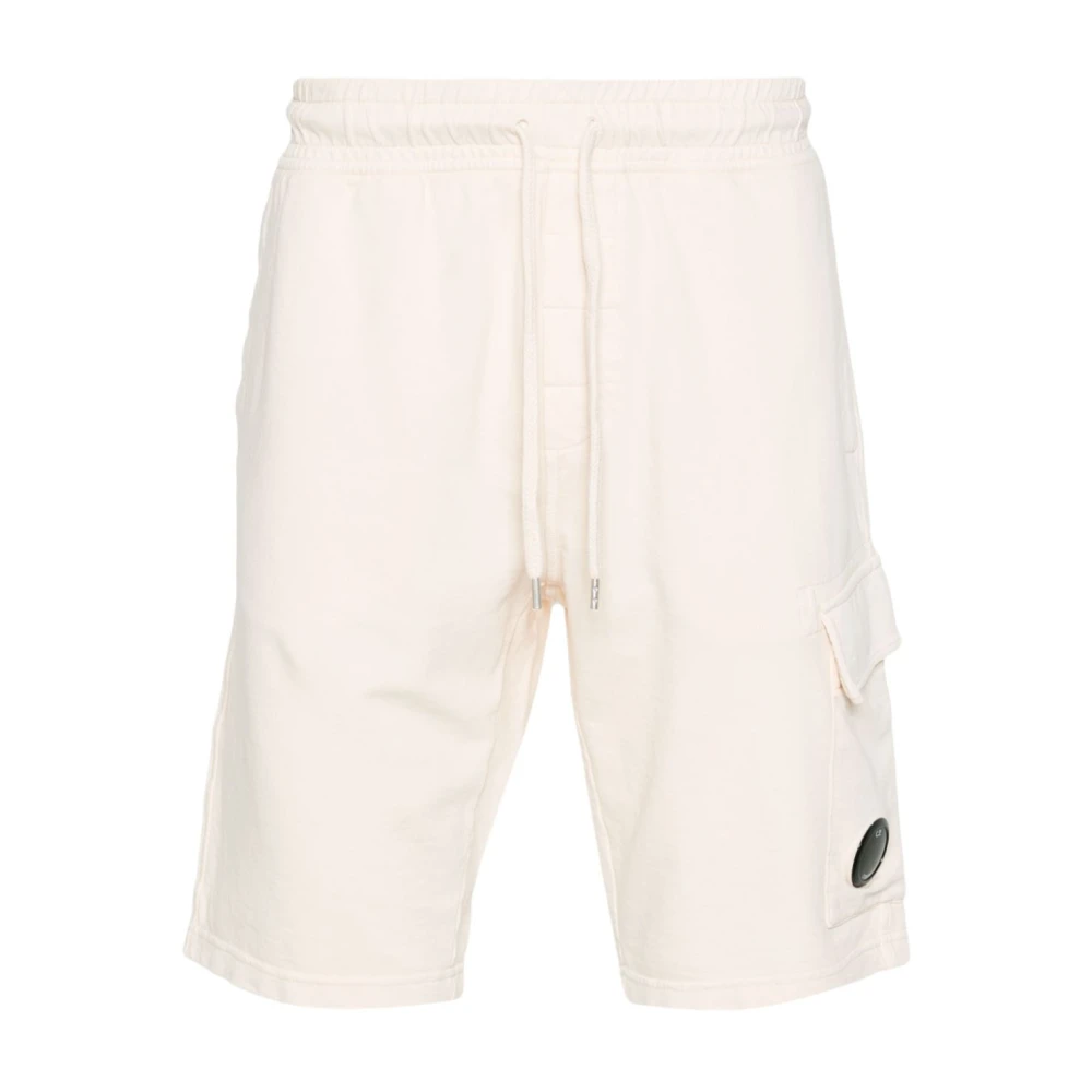 C.P. Company Lens Detail Shorts Beige Heren