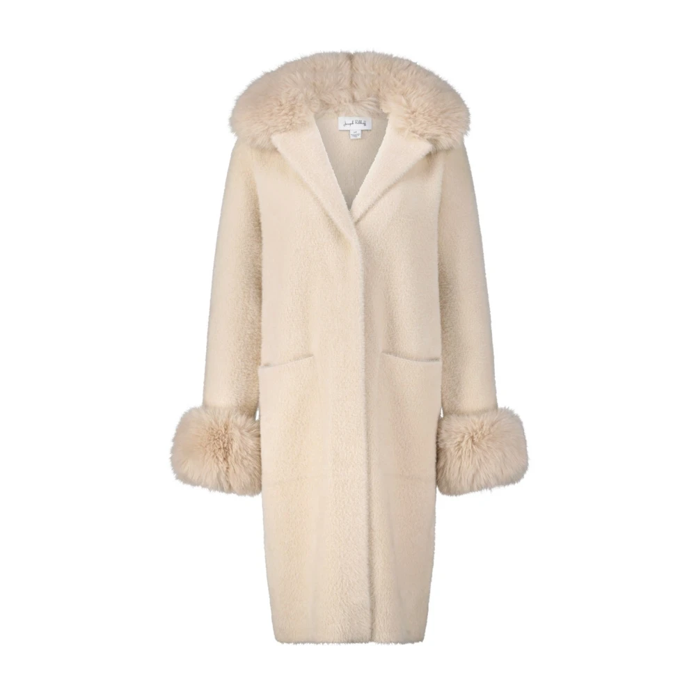 Joseph Ribkoff Jas met imitatiebont Beige Dames