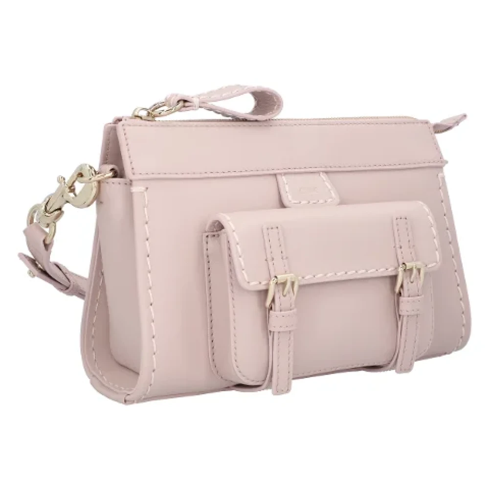 Chloé Leather shoulder-bags Beige Dames