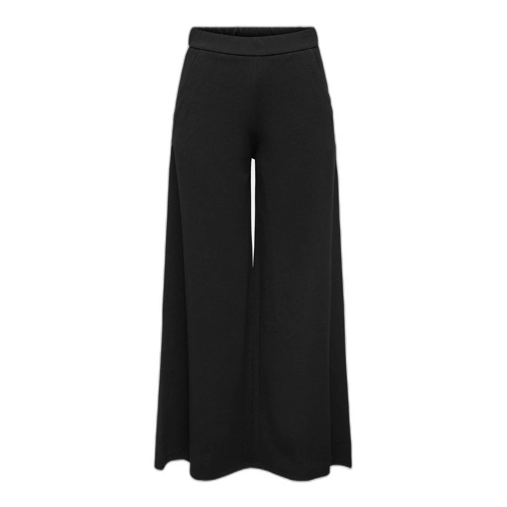 Jacqueline De Yong Women's Black Wide Trousers, L L32, Palazzo Trousers Spring/Summer Collection
