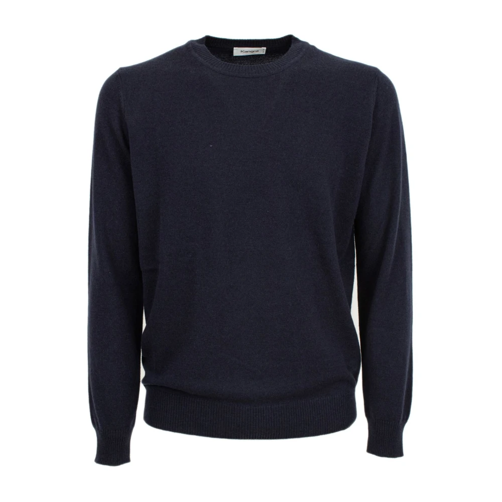 Kangra Stijlvolle Gebreide Top Blue Heren