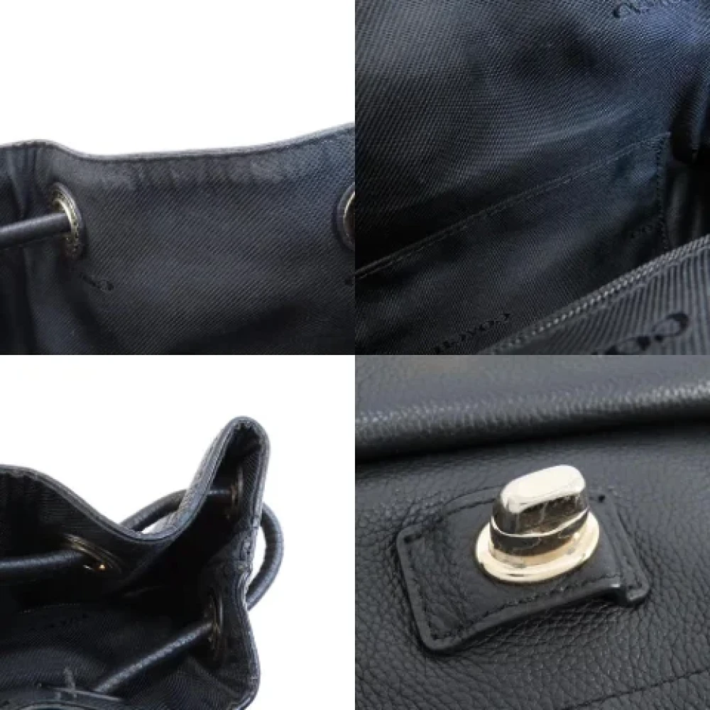 Coach Pre-owned Fabric backpacks Black Dames