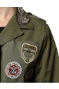 military-green-queen-embellished-coat-jacket
