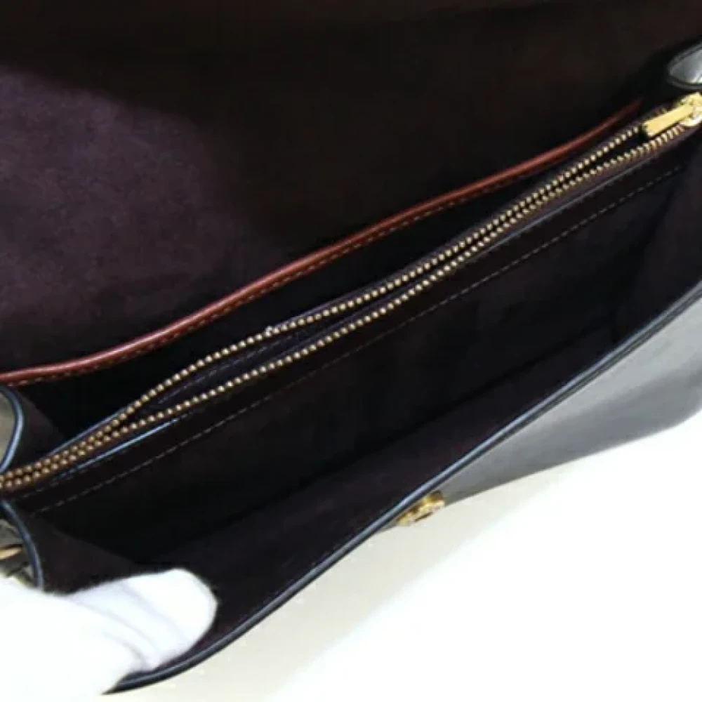 Coach Pre-owned Leather handbags Black Dames