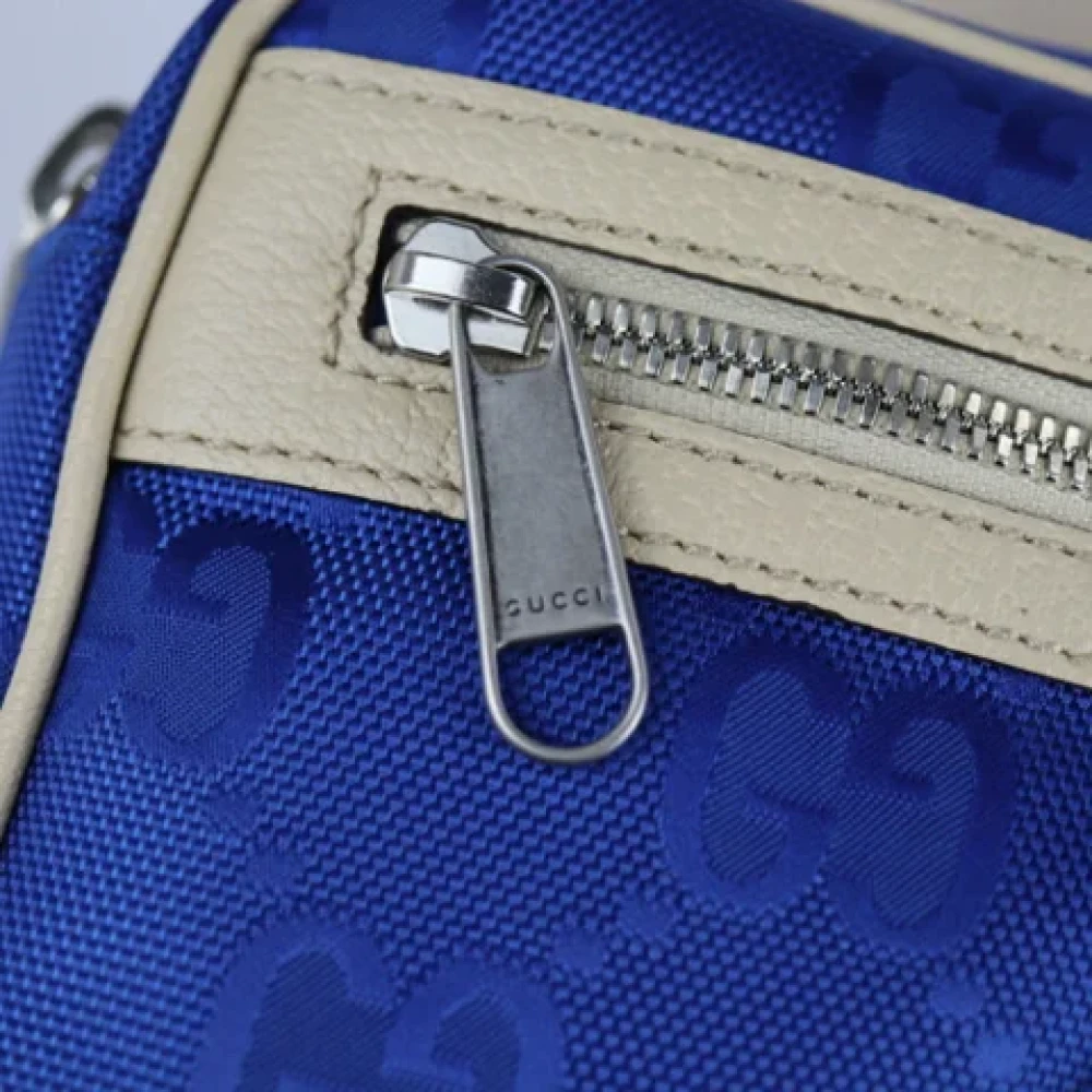 Gucci Vintage Pre-owned Leather crossbody-bags Blue Dames