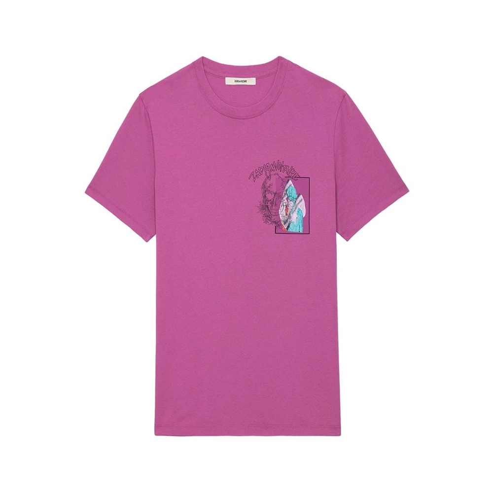 Zadig & Voltaire Stijlvol T-shirt voor mannen Pink Heren