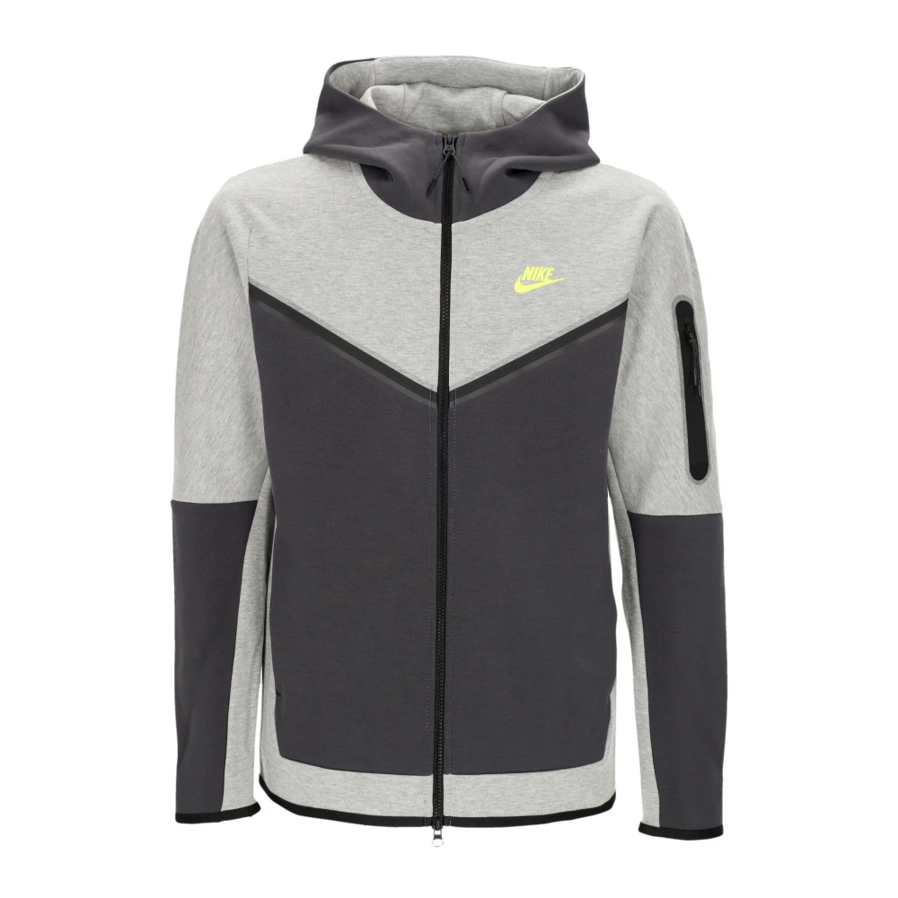 Nike Men's Gray Training Jackets, Xl, Tech Fleece Zip Hoodie Sportswear
