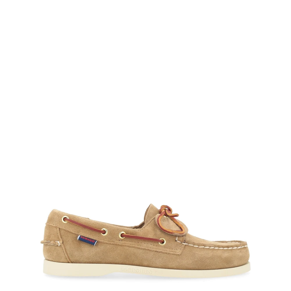 Sebago Men's Beige Portland Artisan Moccasin - Boat Shoes - 6 Uk - Shoes