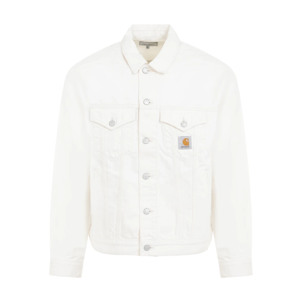 Carhartt WIP Witte Denim Jas Ss24 White Heren