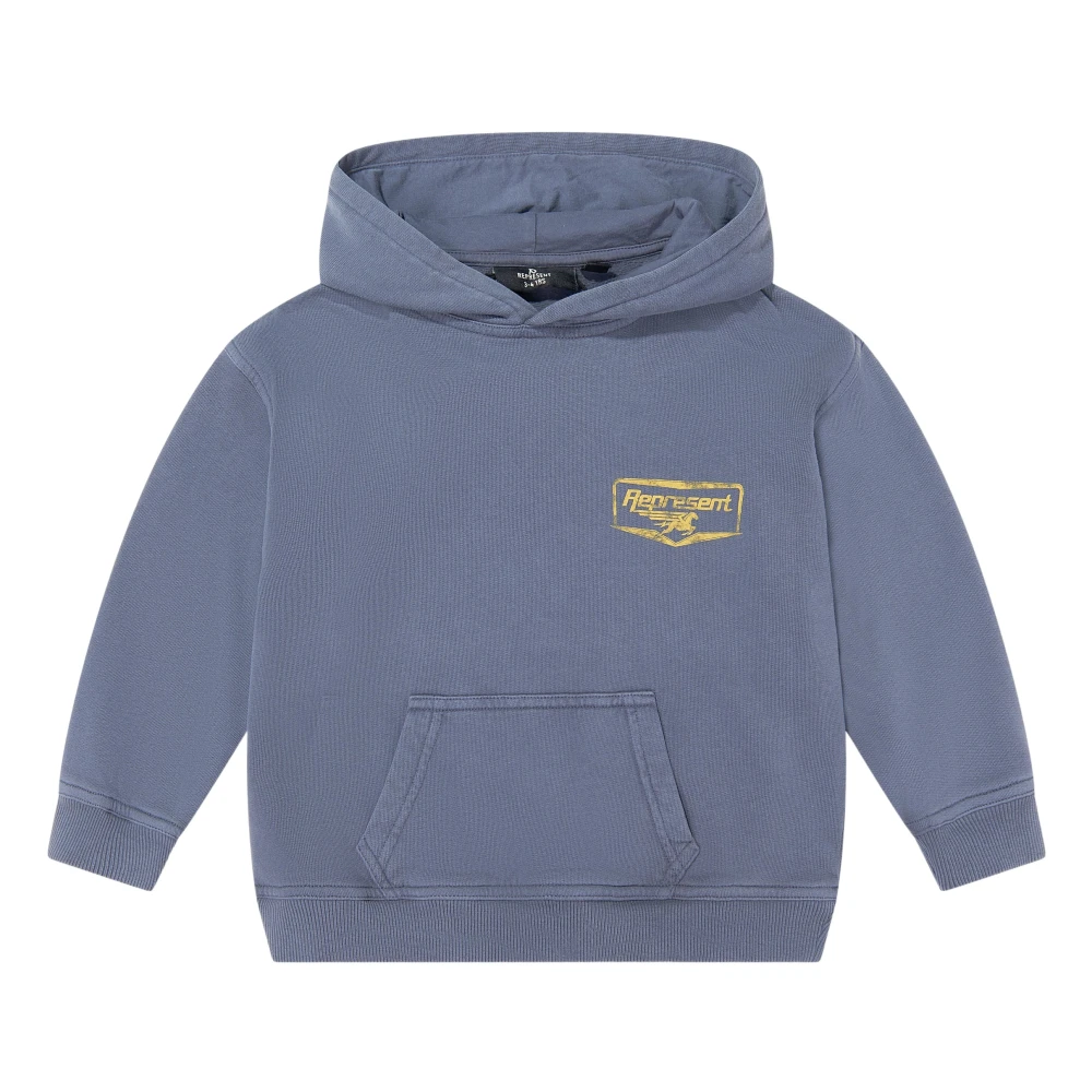 Represent Unisex Kids Blue Kids Sweatshirts, 2 Y, Mini Nothing Faster Hoodie