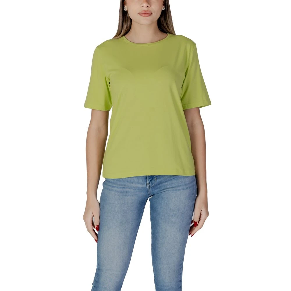 b.Young Groene Katoenen Tops & T-shirt Green Dames