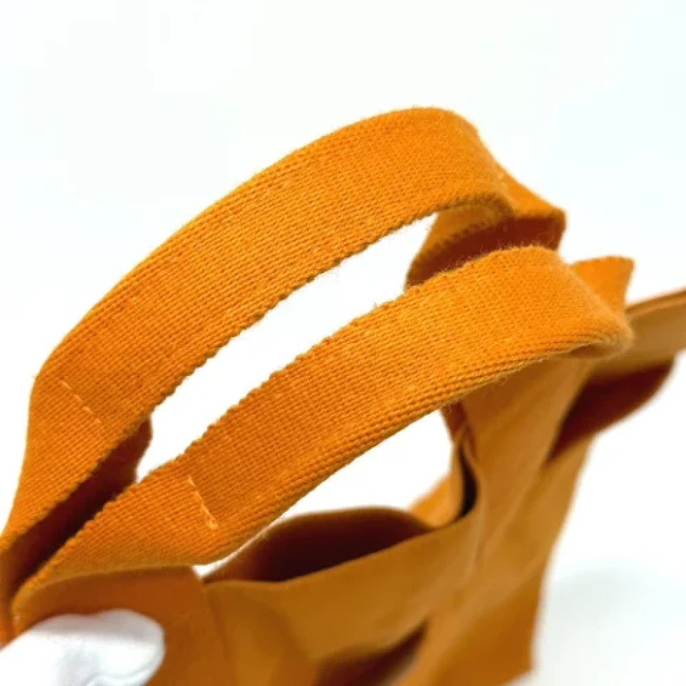 Hermès Vintage Pre-owned Fabric handbags Orange Dames