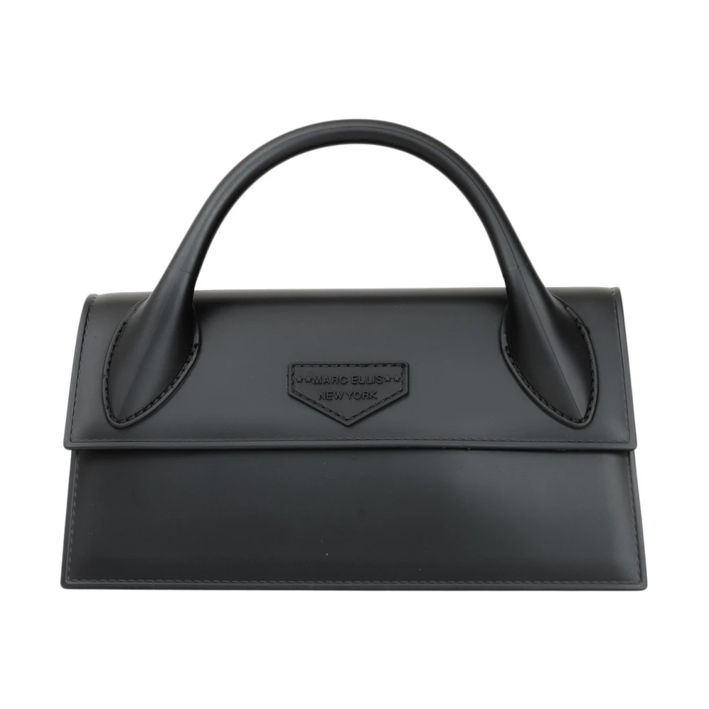 Marc Ellis Zwarte handtas Flat Arrow Patch Logo Black Dames