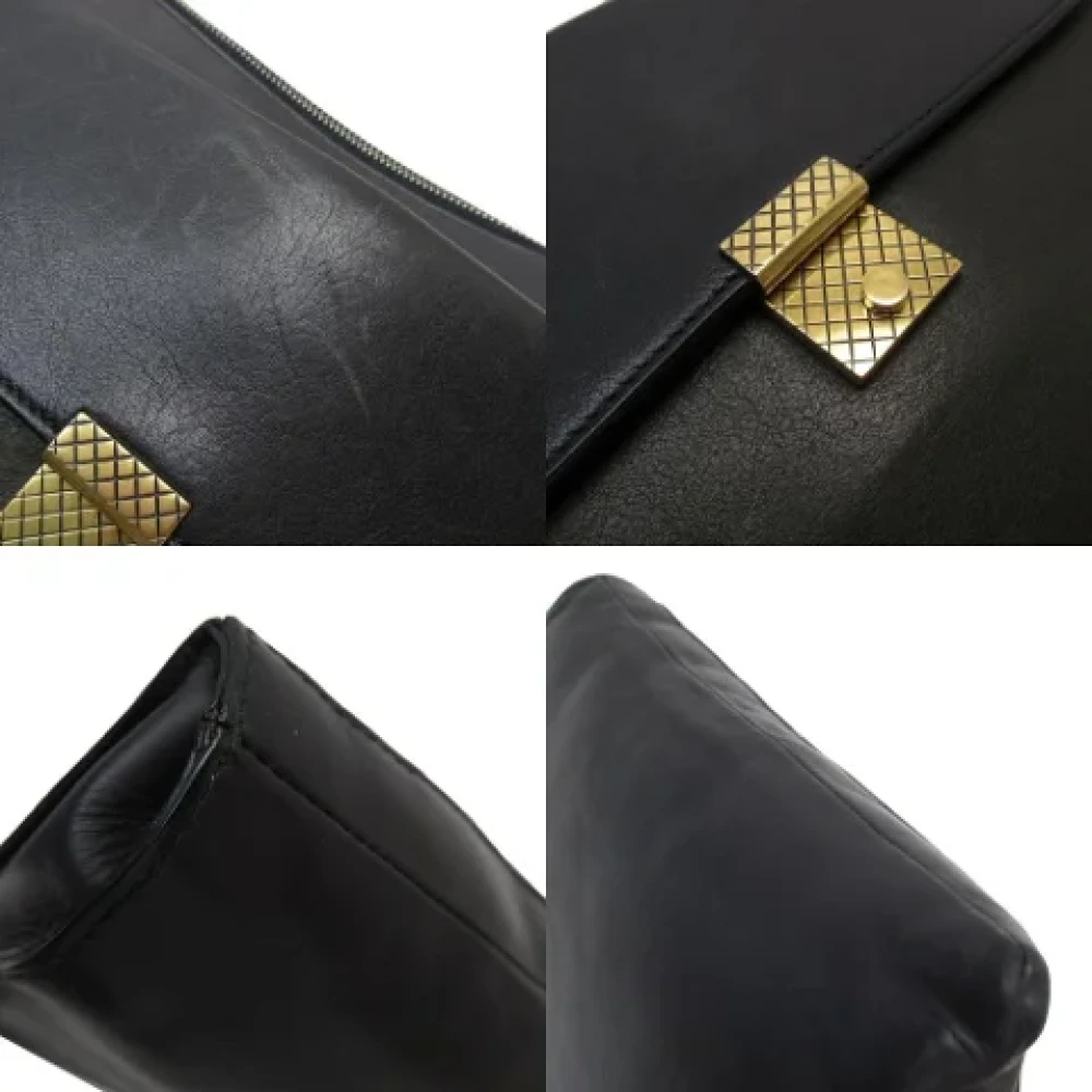 Bottega Veneta Vintage Pre-owned Leather clutches Black Dames