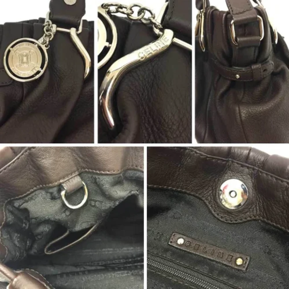 Celine Vintage Pre-owned Leather celine-bags Brown Dames