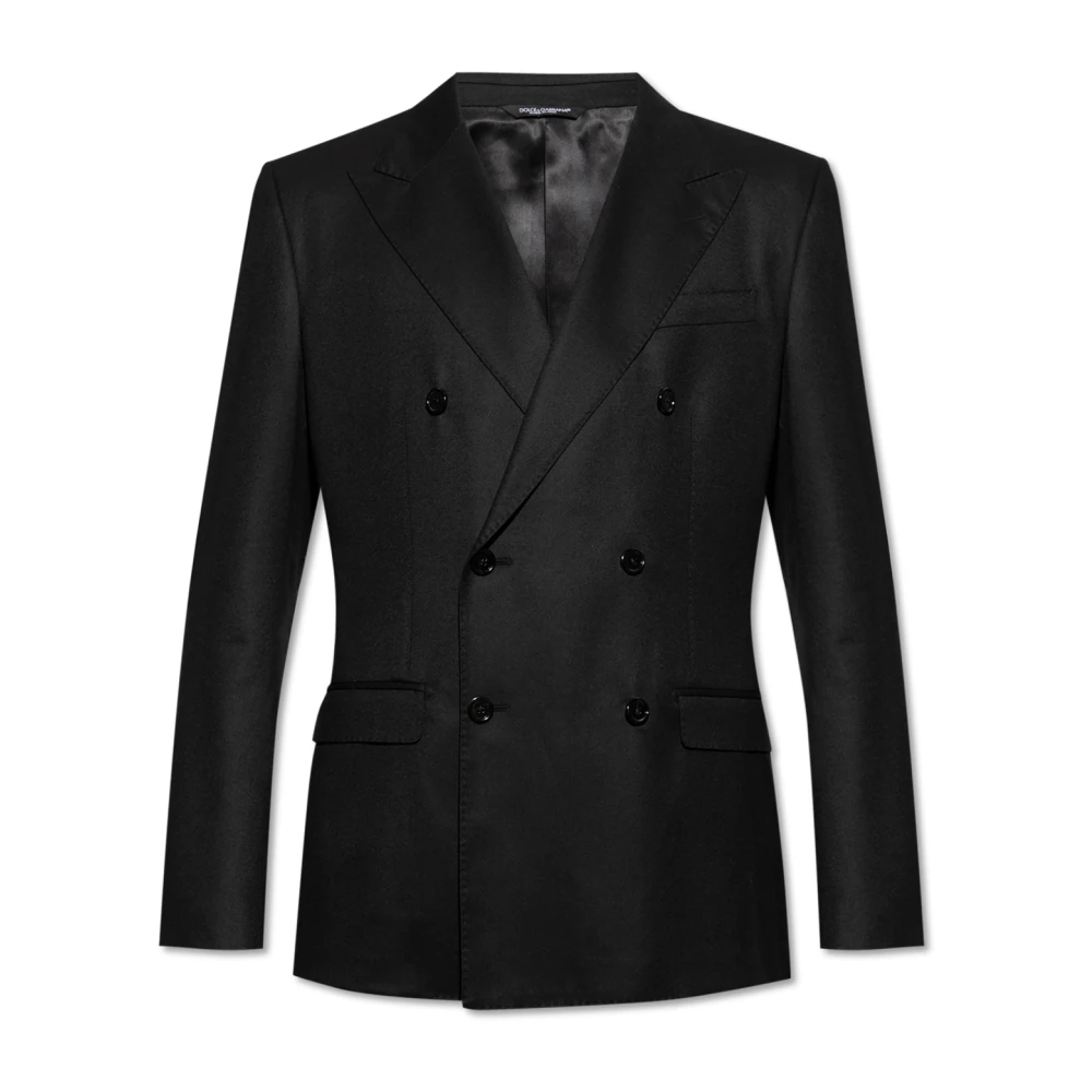Dolce & Gabbana Wollen blazer Black Heren