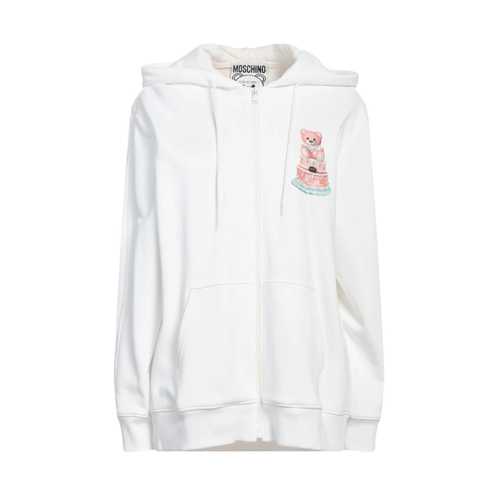 Moschino Couture Hoodie met Teddy Print White Dames
