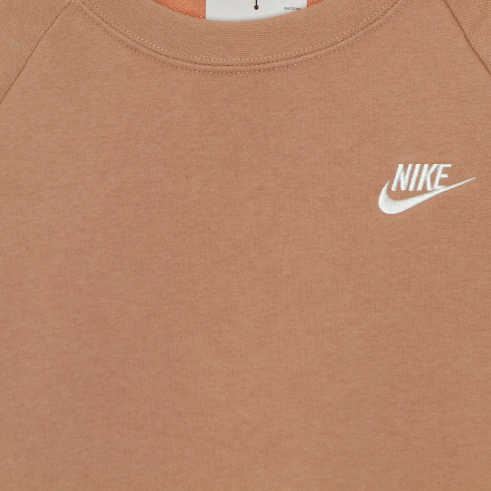 Nike Essentiële Fleece Crew Dames Sweatshirt Brown Dames