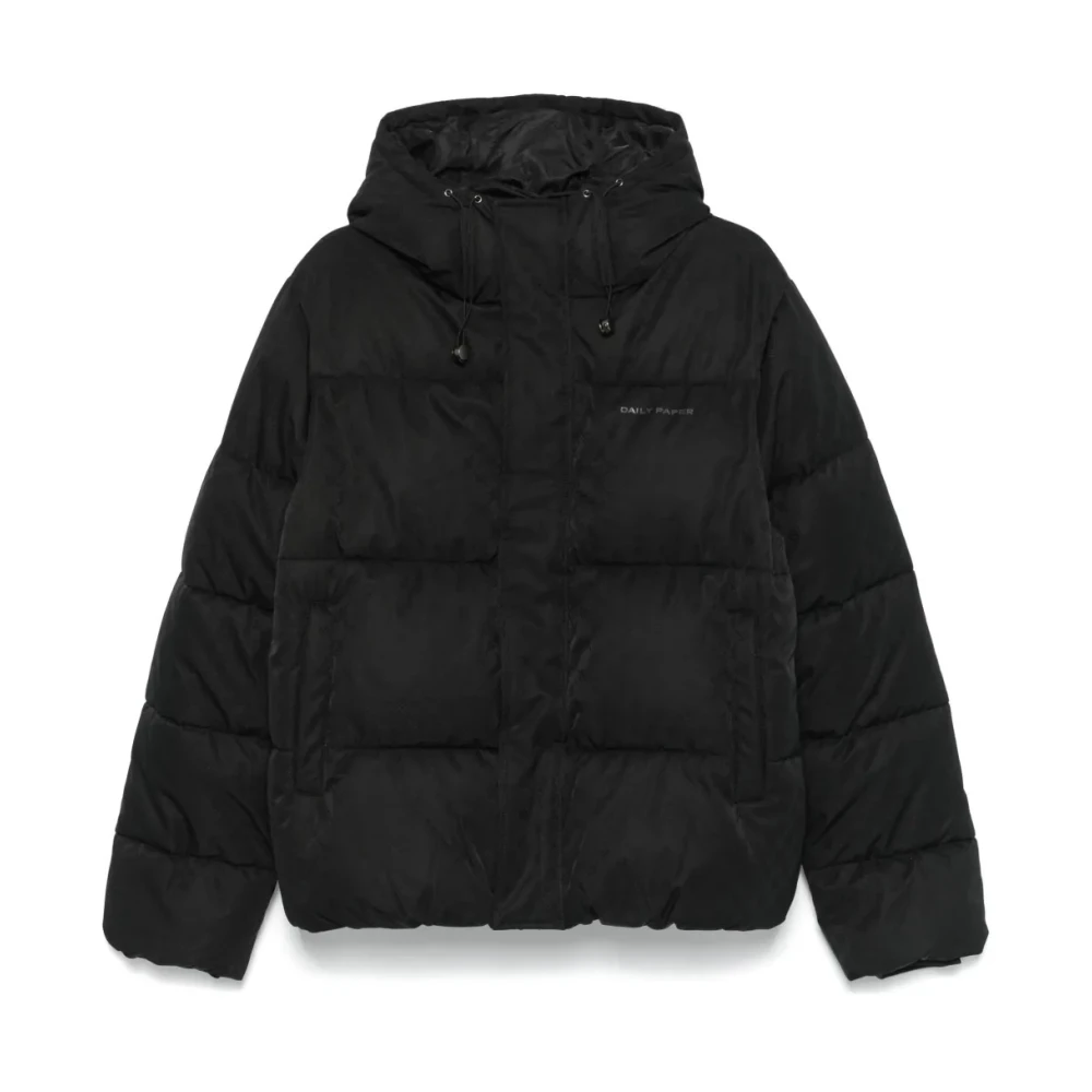 Daily Paper Men's Black Monogram Jacquard Puffer