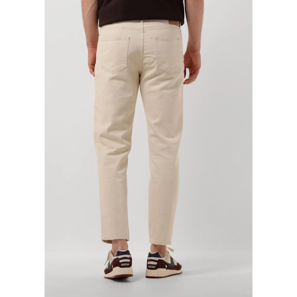 American vintage Slim Fit Snopdog Jeans in Ecru Beige Heren