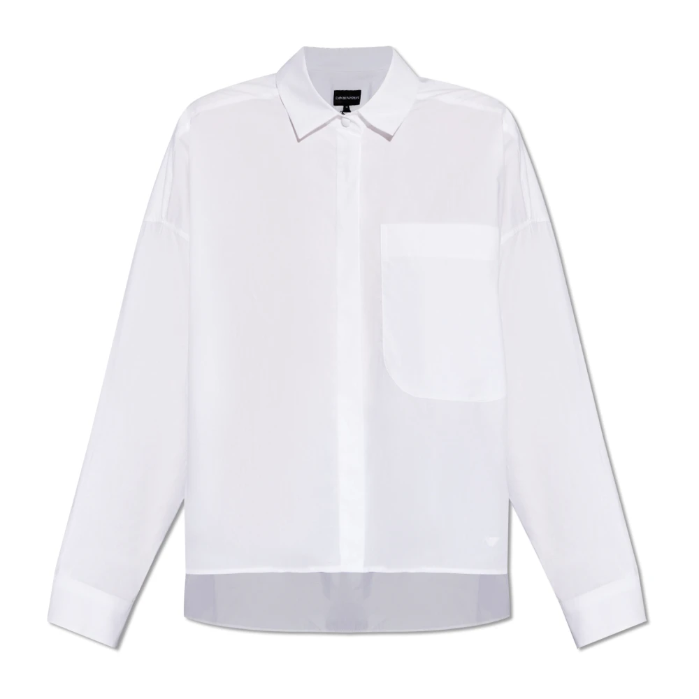 Emporio Armani Overhemd met zak White Dames
