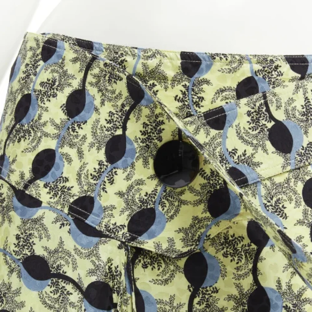 Marni Pre-owned Silk bottoms Yellow Dames