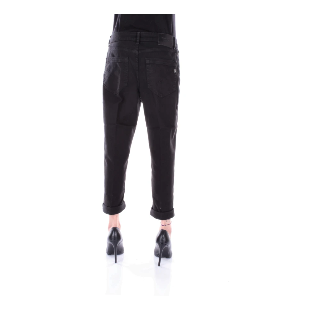 Dondup Cropped Jeans Black Dames