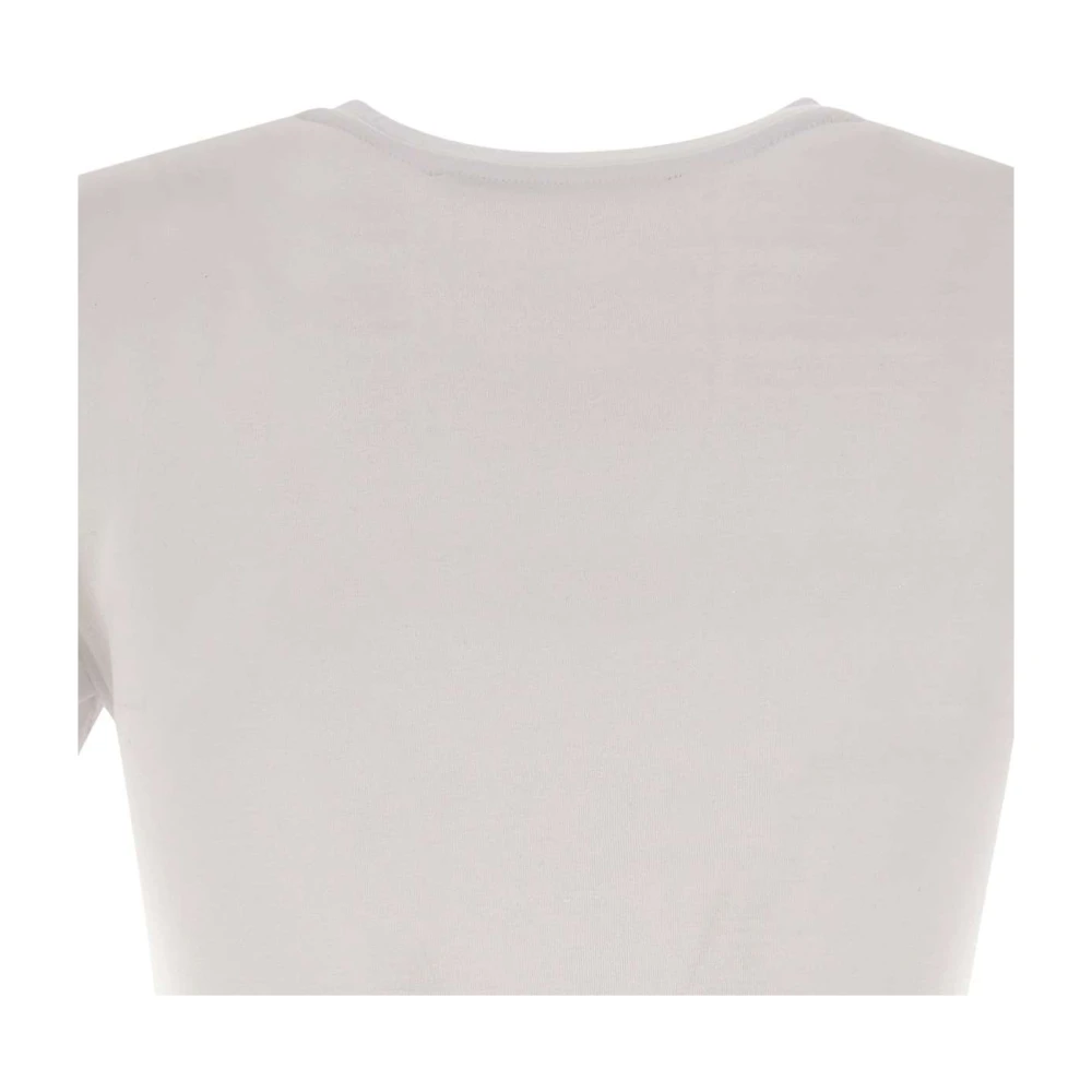Rotate Birger Christensen Wit T-shirt met Strikdetail White Dames