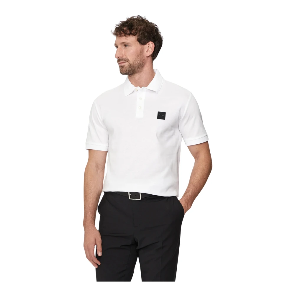 Hugo Boss Witte Polo T-shirts en Polos White Heren
